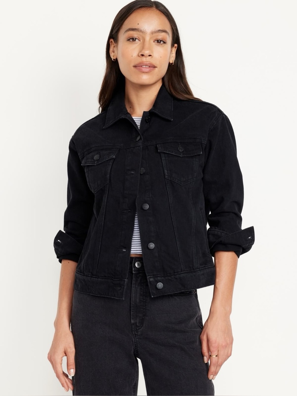 GAP Classic Black Jean Jacket